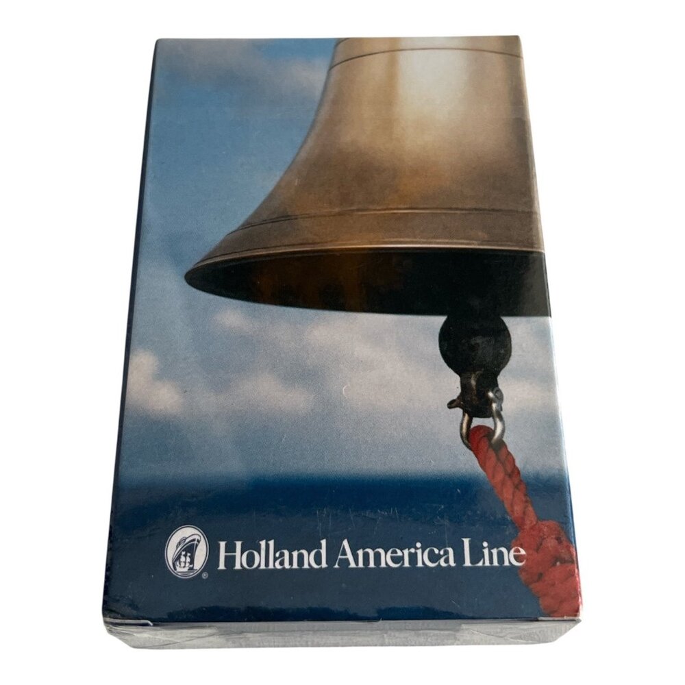 Vintage Holland America Line Playing Cards New Sealed Ship Bell Design